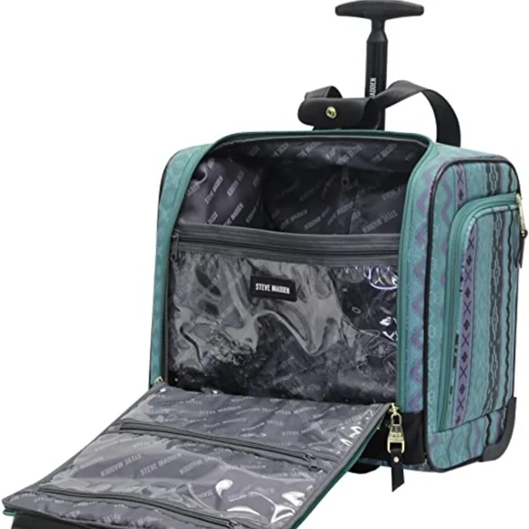 Steve Madden Designer 15 Inch Carry on Suitcase- Small Weekender Overnig… - Picture 7 of 11